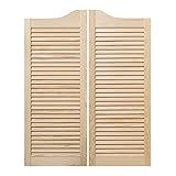 2 Stk: Links+Recht Saloontüren Westerntür Flügeltür Penedeltür Schwingtür natur 100x80cm