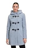Gil Bret Damen Dufflecoat mit Kapuze 42, Bright Blue Melange