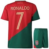 Portugal Fußball Trikot Set Heim - Kinder und Erwachsene - Jungen - Sportsachen - Geschenk - Sport t Shirt - Sportbekleidung - Größe 140