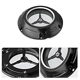 NICECNC Klar Derby Cover Kupplungsdeckel Kompatibel mit Harley Sportster 883 Custom XL883C 2004-2009, Iron 883 XL883N 2009-2022 Ersatz von 34992-04 Siehe Passform, Schwarz