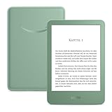 Amazon Kindle (neueste generation) – Der leichteste und kompakteste Kindle, mit blendfreiem Bildschirm, schnellerem Umblättern und anpassbarem Frontlicht – 16 GB – ohne Werbung – matchagrün