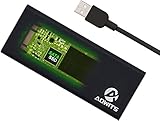 ADWITS SSD Festplattengehäuse für SATA NGFF M.2 SSD Festplatten | USB 3.0 Gehäuse auf M.2 Adapter (NGFF) | UASP Unterstützung, Schwarz