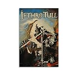 ijshndgn Jethro Tull Poster, Vintage-Kunst, Raumdekoration, ästhetisch für Schlafzimmer, Wohnzimmer, Wände, ästhetisches Poster, 30 x 45 cm, ungerahmter Stil