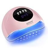 JODSONE UV-Nagellampe, LED-Gel-Nageltrockner, tragbare Gel-Nagellampe mit Auto-Sensor und 4 Timern, für den Heimsalon, Nagelwerkzeuge, Rosa