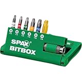 SPAX BITbox T-STAR plus, Schnellwechsel-Bithalter, 6 Bits: T10, T15, T20, T25, T30, T40 in 25 mm - 4000007899019