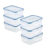 LOCK & LOCK Easy Essentials Frischhaltedosen-Set, 6-teilig, transparent