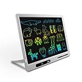 LCD-Schreibtablett, 22 Zoll Dual Colorful Screen Writing Doodle Board Elektronischer digitaler Schreibblock, Fernbedienung, Lern- und Lernspielzeug für Kinder von 3-12 Jahren
