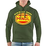 Herren Kapuzenpullover VEB Minol Fahr Verbrenner IFA NVA DDR Osten Ossi