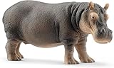 SCHLEICH WILD Life | Flusspferd 14814 | detailgetreue Tierfiguren | Zoo Spielzeug | tolles Geschenk für Jungen und Mädchen | Deko für Geburtstag | Spielfigur ab 3 Jahren | 13 x 5 x 6 cm