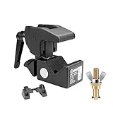 Adam Hall Accessories SUPER CLAMP SET 1 - Universal Haken mit Knauf schwarz und Bolzen SS018