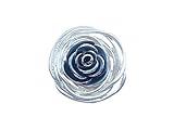 Brosche Magnetbrosche Schal Clip Bekleidung Poncho Taschen Stifel Textilschmuck Blume Rose Silber Matt - Anthrazit