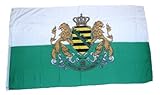 Fahne / Flagge Königreich Sachsen Wappen 90 x 150 cm