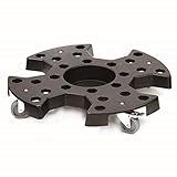 KATSU Transportroller Reifenaufbewahrungs und transportwagen, 136kg Tragkraft, strapazierfähig 4 Lenkrollen Rollwagen mit Bremse für bewegend Auto LKW Reifen Räder, 64 x 64 x 11,5cm