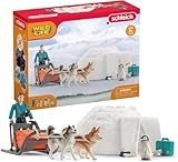 SCHLEICH WILD Life | Antarktis Expedition 42558 | Spielset mit Ranger Tom, Hunden, Pinguin, Hundeschlitten und Zubehör | tolles Zoo Spielzeug | Spielfiguren für Kinder ab 3 Jahren | Set aus 19 Teilen