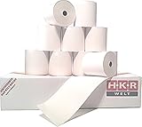 50 Thermorollen für Bizerba 58mm breit - 50m lang - Thermo Bonrollen 58x50x12 - Kassenrollen 58/50/12 weiss - HKR-Welt® Rollen aus 48g/m² Thermopapier - BPA (Bisphenol-A) frei