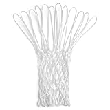 Champion Sports Unisex's 416 Basketballnetz, ohne Peitschenbildung, professionell, 6 mm, Weiß