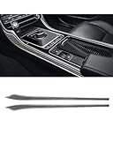 Navigation Panel Frame Für Jaguar Für XE Für XF F-PACE 2016-2020 Zubehör Center Control Getriebe Box Getränkehalter Verkleidung Seitenstreifen Aufkleber Kohlefaser Center Console Panel Dekoration