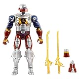Masters of the Universe Masterverse Actionfigur Roboto, detailreiche Sammelfigur mit Armzubehör und Schwertern, bewegliches MOTU Spielzeug, HLB40