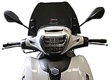 FACO Windschild Rauchgrau dunkel Piaggio Beverly 300-400 HPE ab 2021, In-kanal Installation, Artikelnummer 29120
