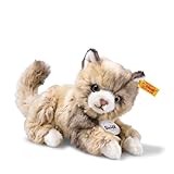 Steiff Kuscheltier Lucy Katze, Süßes Stofftier mit Kunststoffaugen, Kinder, Jungen & Mädchen, Plüschtier 18 cm, Beige, 099663