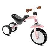 PUKY PUKYMOTO | sicheres und stylisches Laufrad | Rutschfahrzeug | Lenkeinschlagsbegrenzung | für Kinder ab 1,5 Jahren | Retro Rose