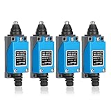 SWAWIS 4Pcs ME-8111 Plunger Momentan Endschalter, 5A 250V AC NC-NO Reiseschalter für CNC Fräse Laser Plasma Router
