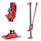 KATSU Heavy Duty 48" 1200mm 3,5 Tonnen Ladekapazität Offroad Wagenheber Hochhubratsche SUV 4x4 Geländewagen Farm Jack für Traktoren und Lastwagen 161195 (Manual)