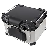 BOROCO Motorrad Topcase Rückenlehnen, Universal Motorrad Rückenpolster Backrest, Gepäck Fall Rücken Kissen mit Selbst klebend für Motorrad(2#)