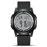 Uhren Herren Digital Herrenuhr 3ATM Wasserdicht Armbanduhr Herren Digitaluhr mit Wecker, Stoppuhr, Kalender