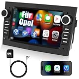 Ledio Bluetooth Autoradio mit Bildschirm für Opel Corsa d Corsa c Astra h Vivaro Zafira b Vectra c, Auto Radio mit Navi WLAN Dab Radio FM/AM, Mit Carplay Android Auto Mirrorlink, 7 Zoll 2Din Android