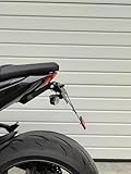 kurzer Kennzeichenhalter für Triumph Daytona 660 ab 2024 Kennzeichenträger EVO Set Tail Tidy Heckumbau kurzes Heck Racer GroFaTec für Triumph daytona660