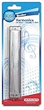 Bontempi 30 2420 2420-Metall Mundharmonika, grau, 18 x 2.3 x 3 cm