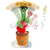 Sunshine smile Sprechender Kaktus,Singender Kaktus,Nachsprechender kaktu,Dancing Cactus,Aufnehmen Lernen zu Sprechen Plüsch