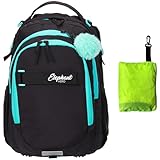 Elephant Schulrucksack Hero Signature Rucksack Schultasche Schulmappe Daypack Mädchen mit Regenhülle +r (Tiff Türkis 13015 (Türkis Black))