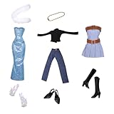 12 Kleidung für Puppen Puppenkleidung Fashion Kleider Tops Bluse, Mode Abendkleid, Denim Röcke Set für 11,5 Zoll Mädchen Puppen