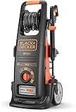 Black+Decker BXPW2500DTS Hochdruckreiniger mit Dualtech System (2500 W, 150 Bar, 810 L/H) Shwarz/ orange