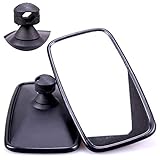 TRUCK DUCK® 2x Universal Rückspiegel 285x155mm Außenspiegel Seitenspiegel Set für LKW Bus Wohnmobil Traktor Bagger Schwarz