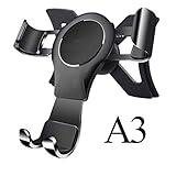NewTH Handyhalter für Audi A3 8V, KFZ Lüftungsschlitze mit 360 Grad drehbar Aluminium-Legierung Handyhalterung Autohalterung Schwerkraft Handy Halter für Audi A3/S3 8V 2013–2019