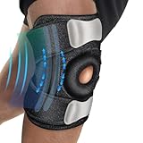 Winyoher Kniebandage Männer Damen bei Arthrose, Meniskus, ACL - Bandage Knie Stabilisierung mit Kettverschluss, Stabilisatoren,Gel Pads, Kniestütze Verstellbare & Atmungsaktiv Knee Support für Sport