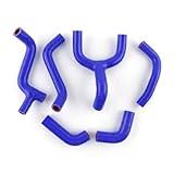 LUXERAD Silikon-Kühlmittelschlauch-Set für Husqvarna SMS 630 TE 630 2010-2011 Kühlerschlauch (blau)