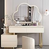 Großer Kosmetikspiegel - Rahmenloser Wandspiegel für Make-up Schminktisch, moderner Konsolenspiegel, stilvoller Badezimmerspiegel für Schlafzimmer, Wohnzimmer, Eingangsbereich