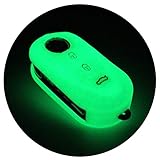 Schlüssel Hülle ALA für 3 Tasten Auto Schlüssel Silikon Cover von Finest-Folia (Nachtleuchtend)