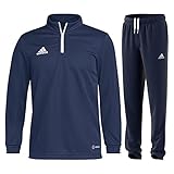 adidas Fußball Entrada 22 Trainingsanzug Training Oberteil Trainingshose Herren dunkelblau Gr M