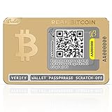 Ballet REAL Bitcoin - Gold Edition- Physisches Wallet mit Unterstützung für mehrere Kryptowährungen, Die einfachste Cold Storage Wallet für Kryptowährungen (1 Stück)