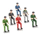 siku 7071, Zubehör-Set Traktorfahrer, 1:32, Kunststoff,6 Stück, Kombinierbar mit Traktoren