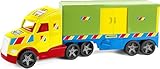 Wader 36311 - Magic Truck Container-Fahrzeug mit Seitentür, Größe ca. 79 cm, für Kinder ab 3 Jahren, geeignet als Geschenk für kreatives Spielen