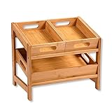 Kesper | Küchenregal, Material: Bambus, Maße: 39,5 x 26 x 35,5 cm, Farbe: Braun | 58851 13