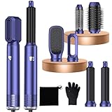 Pro Airbrush Hair styler 6 in 1 Air styler 1000W Haarstyler Haartrockner für Schnelltrocknend, Multi Haarstyler mit Rundbürstenföhn Warmluftbürste Föhnbürste Auto-Luft-Lockenstab, Volumenbürste