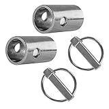 Generisch x Unterlenker Reduzierbuchsen von Kat 2 auf Kat 1 mit Loch und 2 x Klappflügel 11 x 42 mm Set Unterlenker Kategorie Dreipunkt Traktor Euro-Innensechskantbolzen