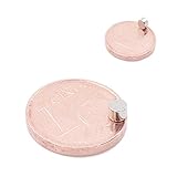 Brudazon | 10 Mini Scheiben-Magnete 3x2mm | N52 stärkste Stufe - Neodym-Magnete ultrastark | Power-Magnet für Modellbau, Foto, Whiteboard, Pinnwand, Kühlschrank, Basteln | Magnetscheibe extra stark